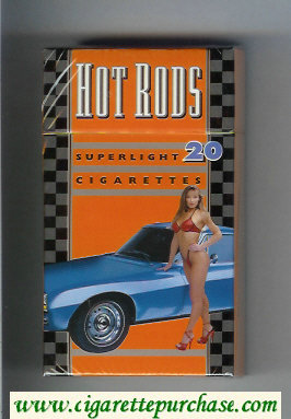 Hot Rods hard box Super light 20 cigarettes 100s